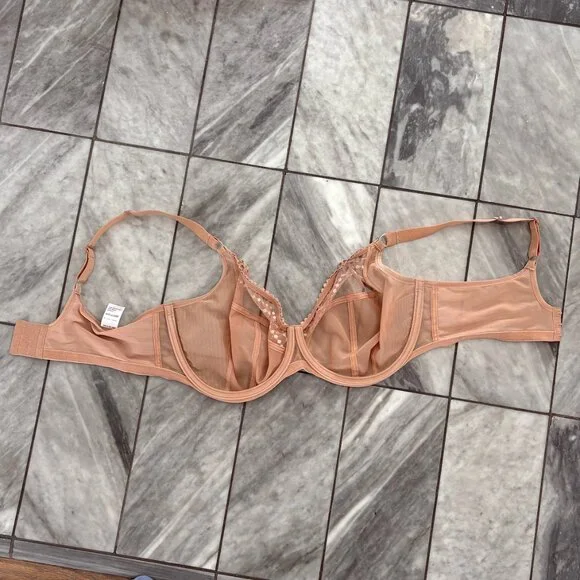 Elomi Matilda Cafe Au Lait Full Figure Underwire Plunge UK 38G US38I - Picture 10 of 10